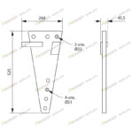 Стойка штампосварная (ПЛН-3,4,5, ПНЛ-8-35) (сталь) РЗЗ.01.200 (РЗЗ) — изображение 2