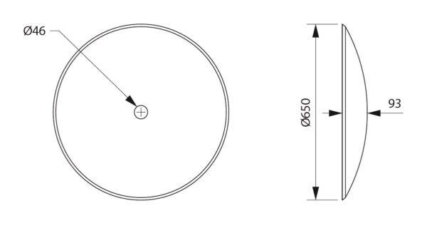 e45da9d0d89011e6b6090015af648810_2e493e87464c11ecb32f18c04d3647f9 Диск (гладкий, D=650 мм, отв.46 мм, S=6 мм) без наплавки (БДТ-3, БДТ-7) (РЗЗ)