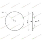 Диск БДТ "Звезда" гладкий (аналог Salford) D=610 мм