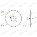Диск рабочий 460/4 (п/усилен.ступицу) (Amazone Catros) РЗЗ.00.01.609