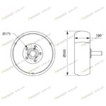 Колесо опорное малое со ступицей (ПЛН-3,4,5) РЗЗ.06.400