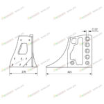 Башмак плужного корпуса (литьё) РЗЗ.ПТК.236.01.100