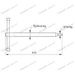 Винт регулировки опорного колеса (без гайки) РЗЗ.05.410-01