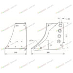 Башмак правый штампосварной (ППО)