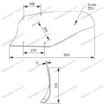 Отвал левый