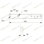 Стойка корпуса правого/левого (плуг оборотный ППО)