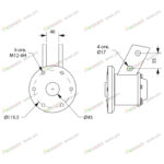 Корпус режущего узла в сборе (обслуживаемый, 6 болтов, подш.7508 и 7509)