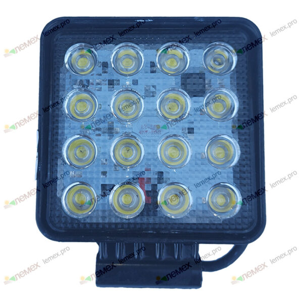 ФР-220 Фара светодиодная квадратная (10-30V, 48W (16x3W), 5000lm)