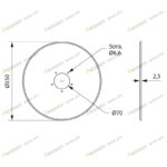 Диск сошника без ступицы