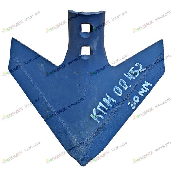 КПМ 00.452 РЗЗ Лапа (230 мм) стрельчатая для S-образной стойки 45x12 (м/ц 30 мм) (15098-СА-220, 47.1040.001)